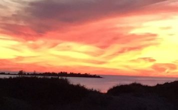 Sunsets over Lake Huron