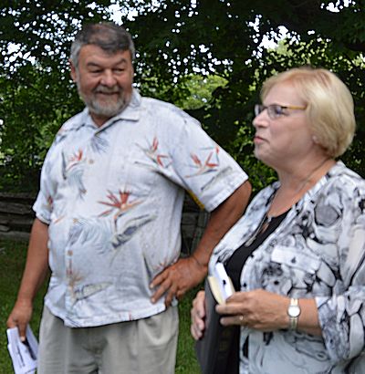 Chair Doug Gowanlock and guest minister Rev. Bonnie Holliday