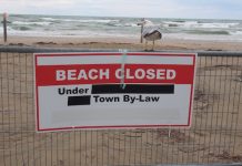 Sauble Beach is now closed