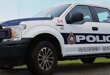 Saugeen Shores Police step up to the Challenge
