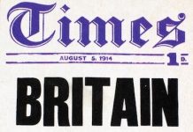August 4th: The Treaty of London 1839 – how Canada entered the Great War