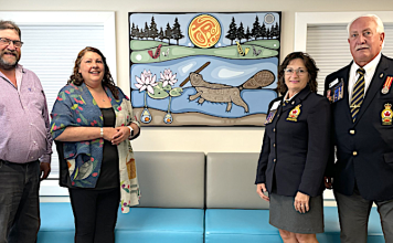 Royal Canadian Legion Paisley Branch 295 donation brings original Indigenous Art to Paisley Library