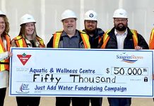 Mowbray’s Canadian Tire donates $50,000 to Pryde Aquatic and Wellness Centre