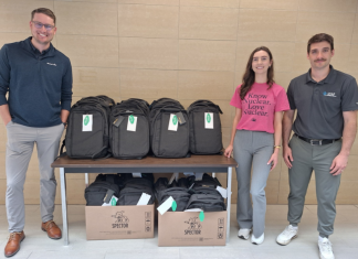 Backpacks donated to Local Skilled Trades Students