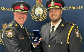 Saugeen Shores Police hosts Welcome Ceremony for new recruits