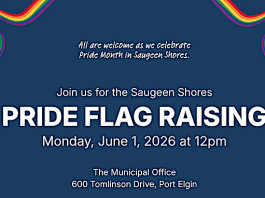 Saugeen Shores prepares to celebrate Pride month with flag raising ceremony