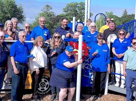 It was a community effort for G. C. Huston Public School’s new revitalized playground