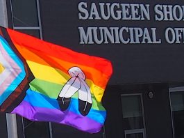 Saugeen Shores begins Pride month with flag raising