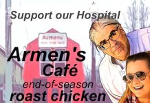 Armen’s closes out the summer with his famous roast-chicken dinner – a fundraiser for local health care