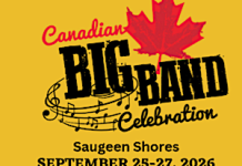 Canadian Big Band Celebration celebrating 30 years in Saugeen Shores