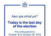 It’s Election Day – last chance to vote!