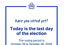 It’s Election Day – last chance to vote!